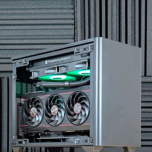 Cooler Master NR200P V2 Custom Prebuilt SFF Mini ITX Gaming PC closeup